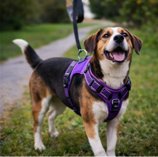 No Pull Dog Harness Front Clip Heavy Duty Reflective Easy Control Handle for Large Dog Walking