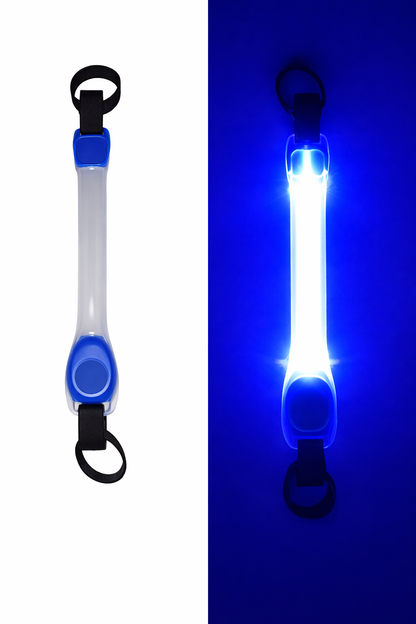 Waterproof LED Dog Collar with Glowing Safety Light, Multi-Color Pendants, Night Visibility Pet Collar for Outdoor Use