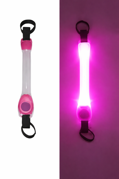 Waterproof LED Dog Collar with Glowing Safety Light, Multi-Color Pendants, Night Visibility Pet Collar for Outdoor Use