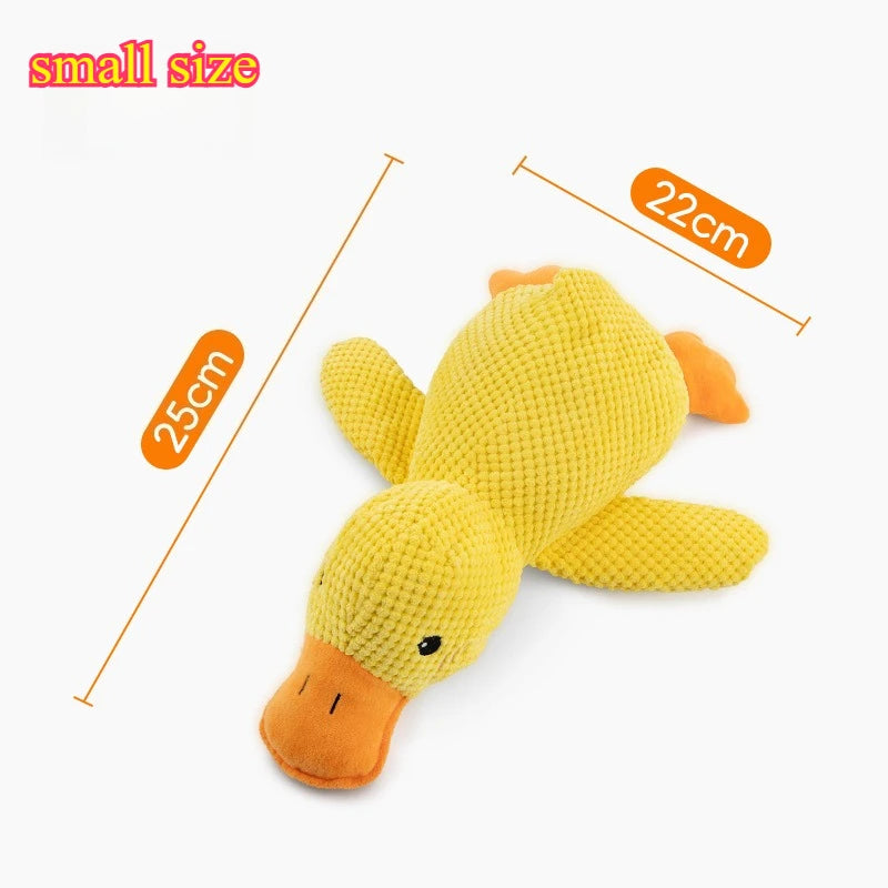 ideal for playtime & naps Suitable for all dog sizes Plush Duck Dog Toy – Bite-Resistant