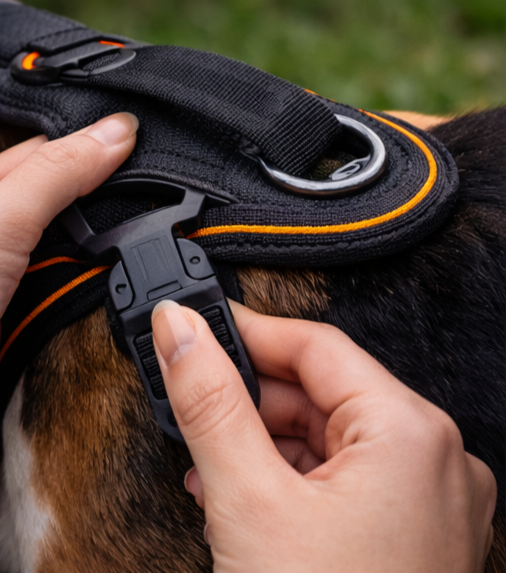 No Pull Dog Harness Front Clip Heavy Duty Reflective Easy Control Handle for Large Dog Walking