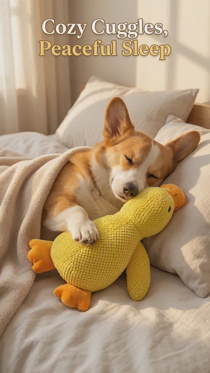 ideal for playtime & naps Suitable for all dog sizes Plush Duck Dog Toy – Bite-Resistant