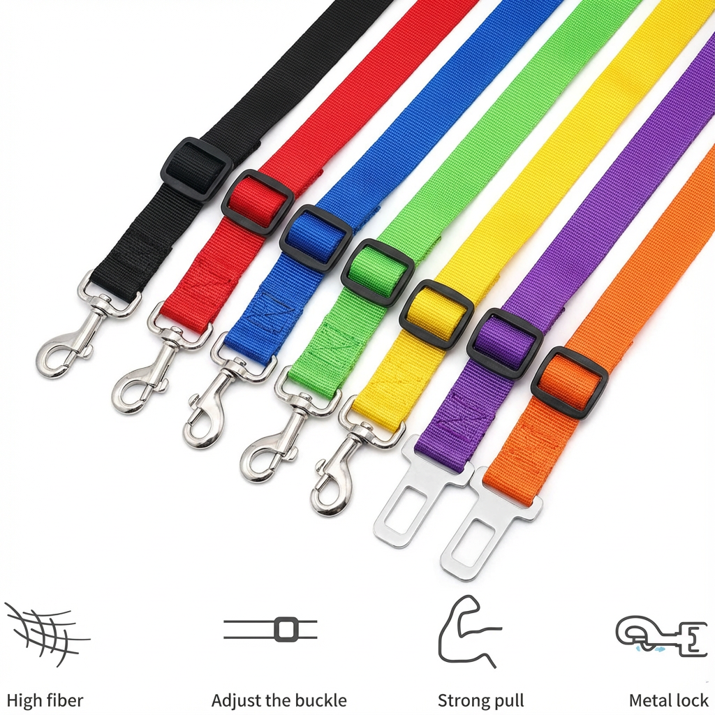 Retractable Dog Safety Belt Car Safety Belt For Pet Dog Supplies Car Safety Buckle